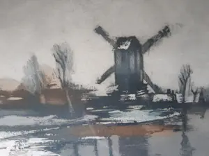 Roger Hebbelinck - Winterlandschap aan de Leie kopen? Bied vanaf 50!