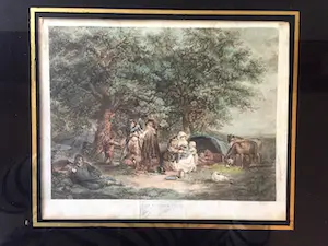 Joseph Grozer - The Gypsies Tent (1791) - Kopergravure, Ingelijst kopen? Bied vanaf 35!