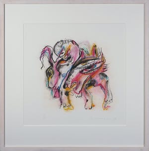 Henk Vierveijzer - Ingekleurde zeefdruk, Zonder titel - Ingelijst kopen? Bied vanaf 1!