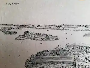 Dirk Breed - 'Tekening III' | Polderlandschap verkocht voor € 100!