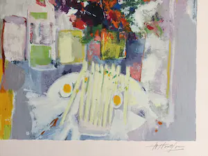 Wijnand Thönissen - Limburgs gerecht | kleurrijke zeefdruk kopen? Bied vanaf 49!