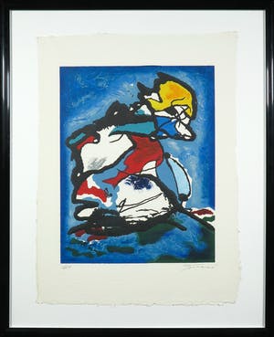 Jan Tormi - Carborundum op geschept papier, Zonder titel - Ingelijst kopen? Bied vanaf 35!