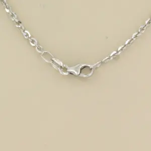 18k wit gouden collier - 40 cm kopen? Bied vanaf 280!