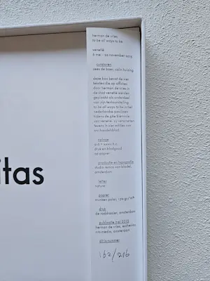 herman de vries - Veritas Existentiale kopen? Bied vanaf 200!