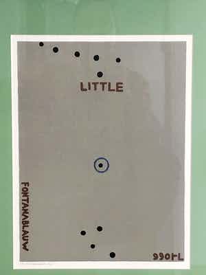 Reinier Lucassen - Little Fontanablauw uit een serie van 3 met lijst verkocht voor € 185!