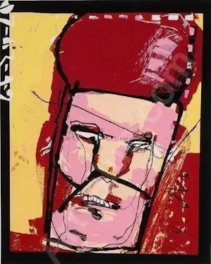 Herman Brood - Kleurenzeefdruk DE BELGISCHE PAUS Handgesign. kopen? Bied vanaf 325!