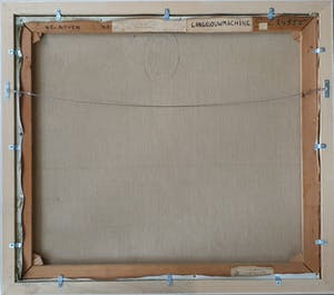 Willem Ernst van Boven - Olieverf op doek, Landbouwmachine - Ingelijst kopen? Bied vanaf 1!