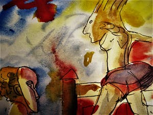 Peter Klashorst - 1982 "Nieuwe Wilden" periode - Gouache op papier - naakten - gesigneerd kopen? Bied vanaf 68!