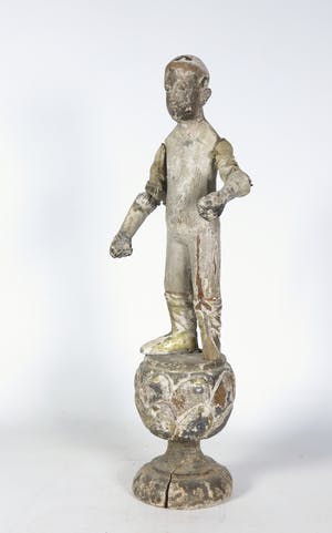 Curiosa - Houten figuur staand op een sokkel kopen? Bied vanaf 1!