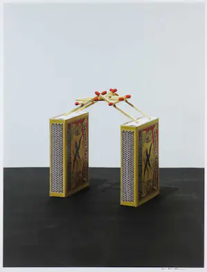 Bram Spaan - Giclee, Een brug van lucifers - Ingelijst kopen? Bied vanaf 50!