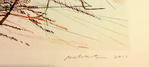 Julie Mehretu - Farblitho, 2013, signiert kopen? Bied vanaf 2800!