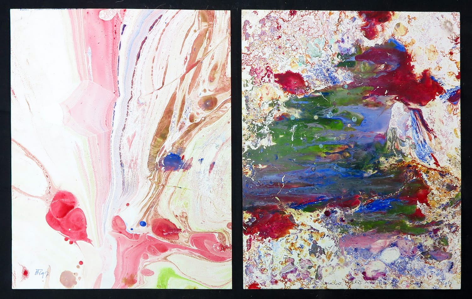 Theo Niermeijer - Lot van 2 werken in gemengde techniek, Old Dumbo kopen? Bied vanaf 1!