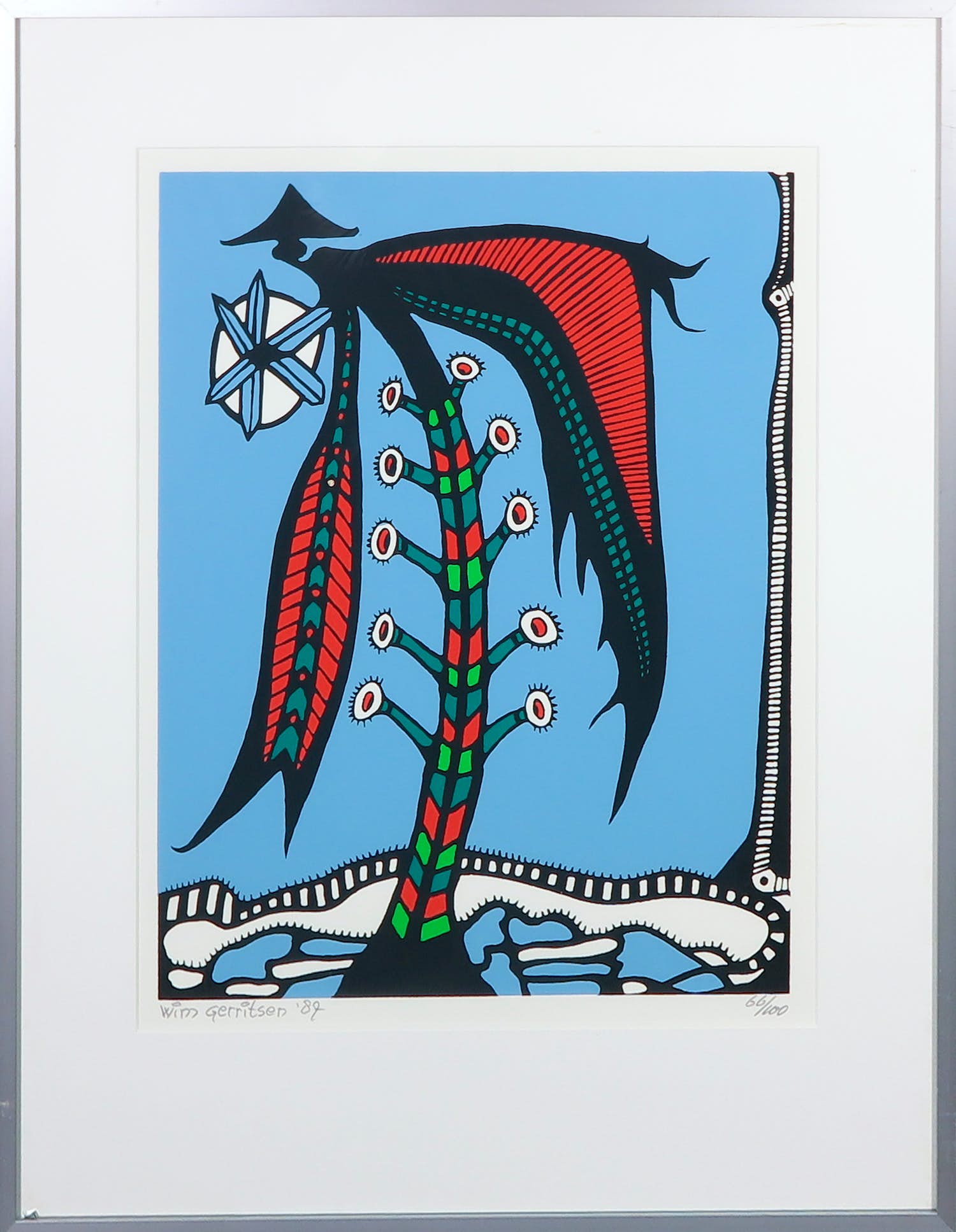 Wim Gerritsen - Zeefdruk, Zonder titel verkocht voor € 50!