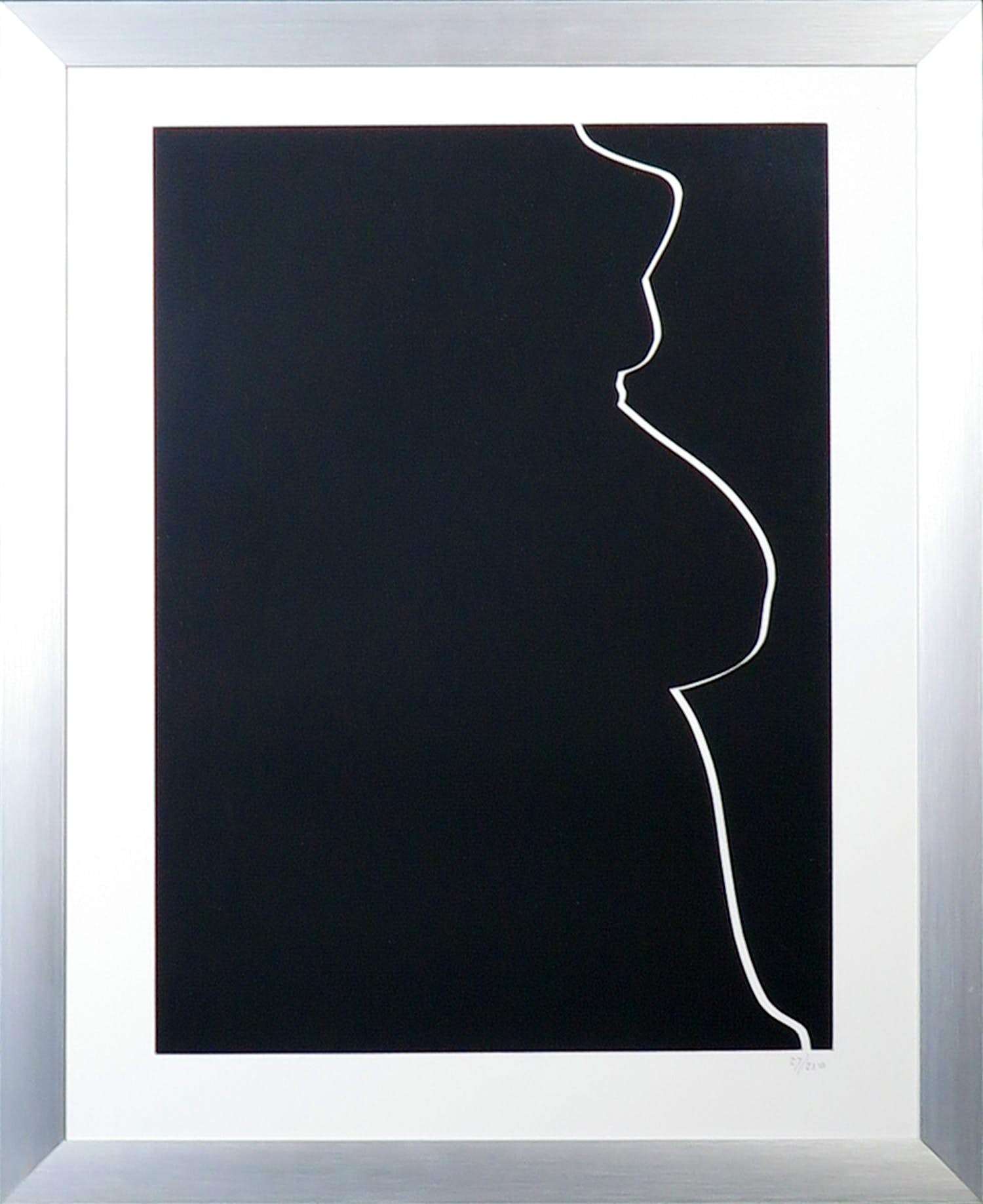 Harry van Kuyk - Zeefdruk uit het portfolio Grafinu - Ingelijst verkocht voor € 1!