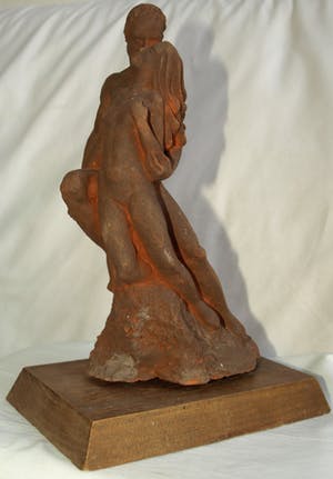 Niet of onleesbaar gesigneerd - Beeld van klei , Melodie , Rubinstein – 1941 – gesigneerd CH of HC kopen? Bied vanaf 1!