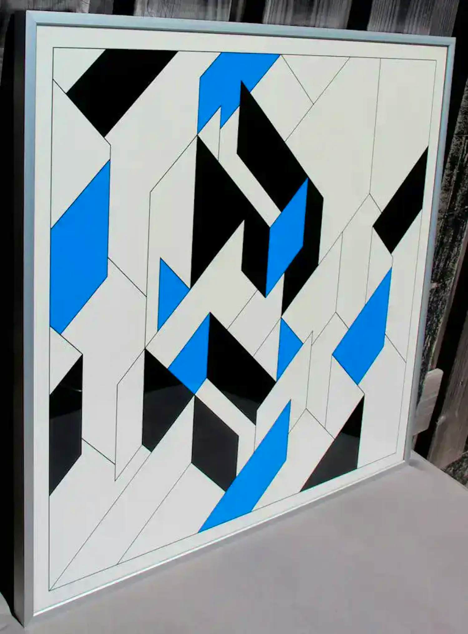 Buy Joost Baljeu - Ingelijste seriegrafie in kleur: Focus III- 1995? Bid from 475!