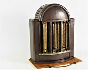 Vintage elektrische kachel merk Solar stijl Art Deco ca 1950 verkocht voor € 1!