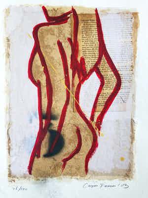 Casper Faassen - staand naakt IV verkocht voor € 220!