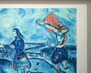 AcheterMarc Chagall - Lovers over Paris - Lithografie - 1985? Enchérissez de 300!