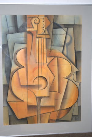 Willem van der Hofstede - Gitaar - Gouache kopen? Bied vanaf 50!