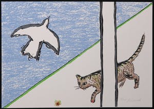 Roger Raveel - Zeefdruk, Felix vulgaris kopen? Bied vanaf 350!