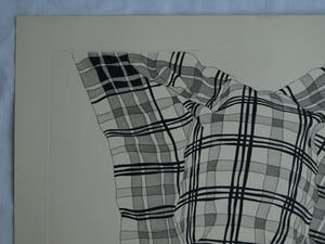 Niet of onleesbaar gesigneerd - Ets en aquatint, “Theedoekportret 1” kopen? Bied vanaf 1!