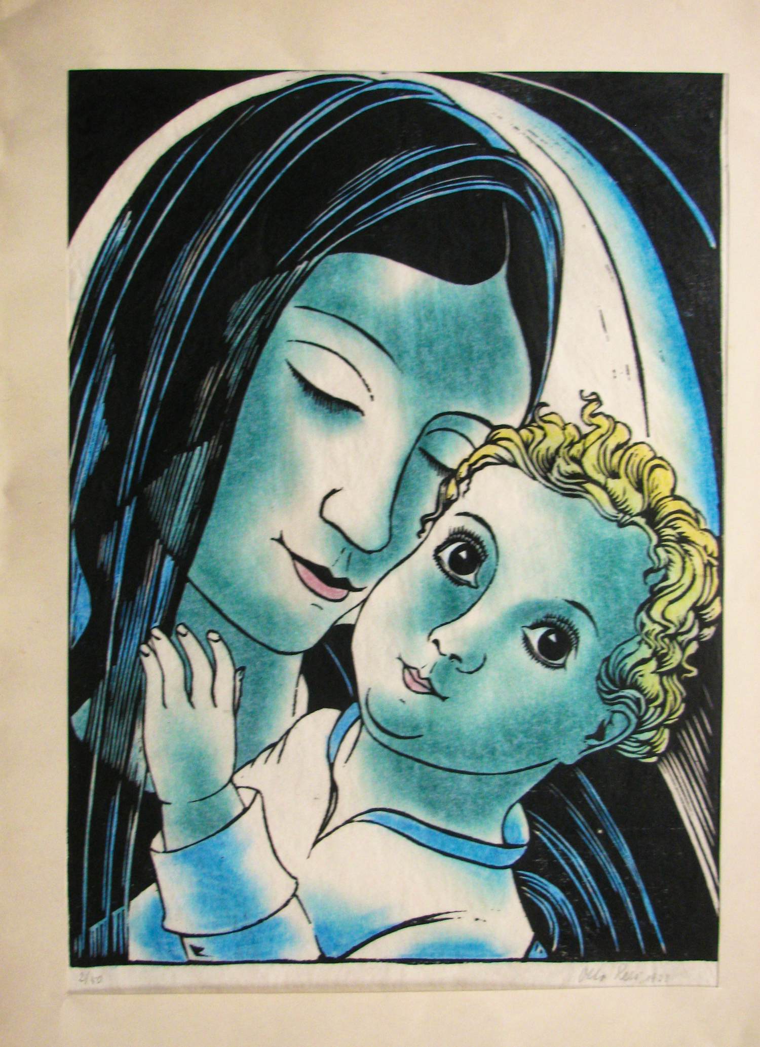 Otto van Rees - MUTTER MIT KIND 1933 signiert kopen? Bied vanaf 150!