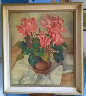 Machiel Brandenburg - Cyclaam in aardewerk pot vendu pour 235€ !