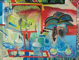 Kees Mol - Acryl op board, Desire - Ingelijst verkocht voor € 60!