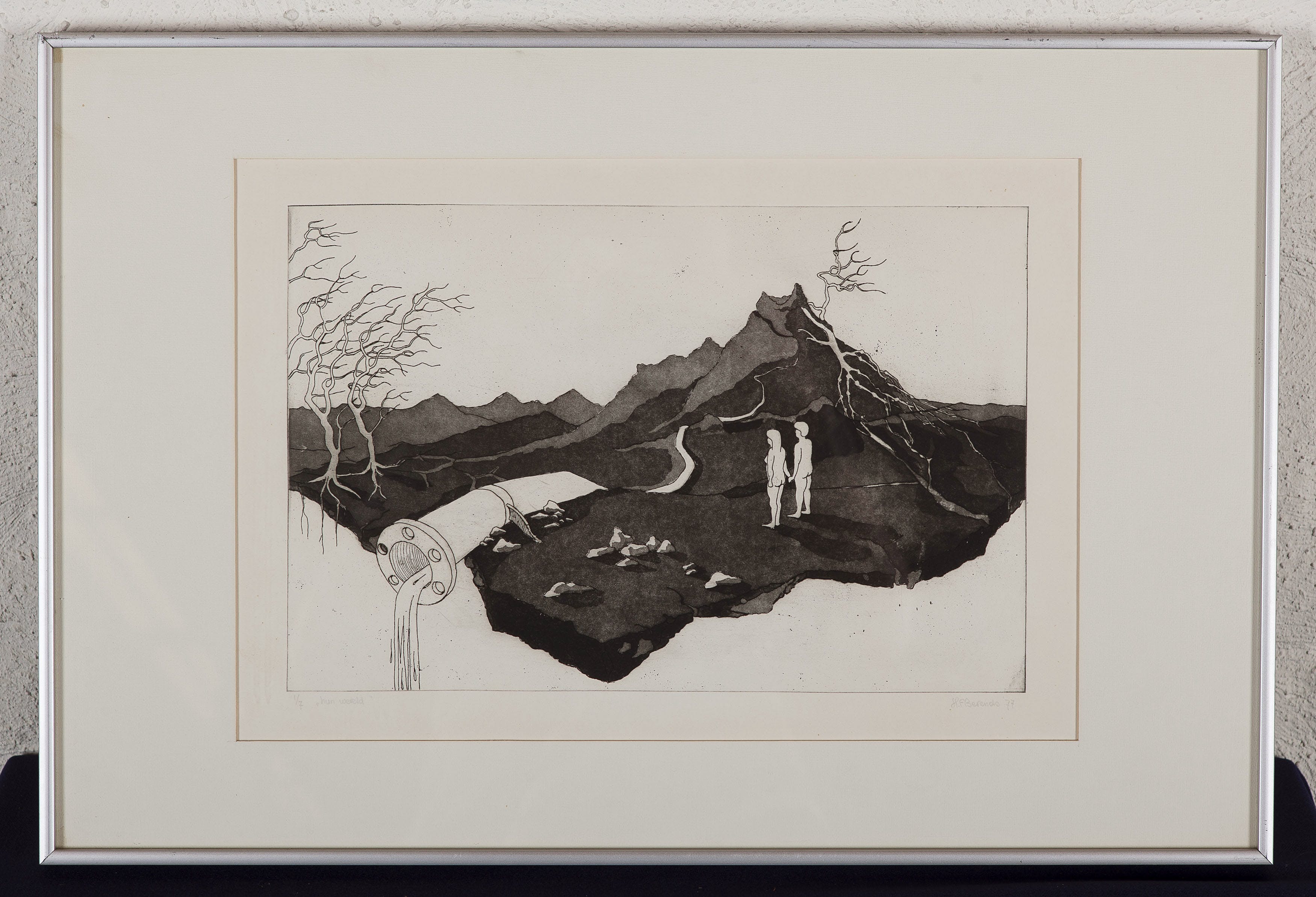Henk Berends - Hun wereld - Ets met aquatint op papier - 1977 - ed. 1/7 - gesigneerd kopen? Bied vanaf 10!