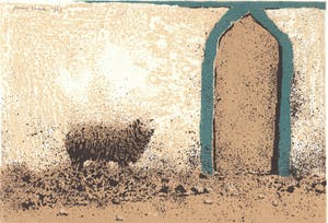 Simon Koene - Grieks schaap met blauw boogje kopen? Bied vanaf 25!