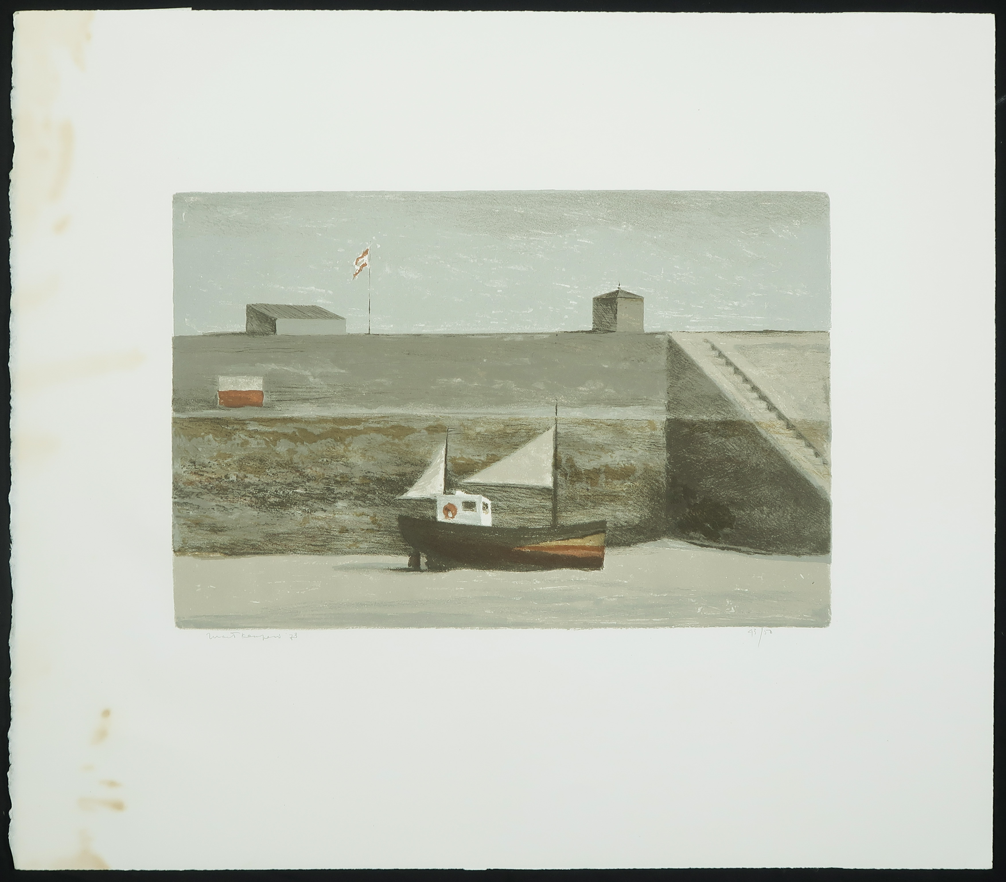 Mart Kempers - Litho, Zonder titel kopen? Bied vanaf 20!
