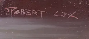 Robert Cox - Olieverf op board, Bloemstilleven - Ingelijst kopen? Bied vanaf 50!