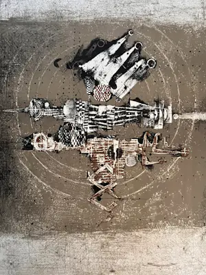 Johnny Friedländer - Grote kleurenets/aquatint - Nieuwstaat - 88/95 kopen? Bied vanaf 275!