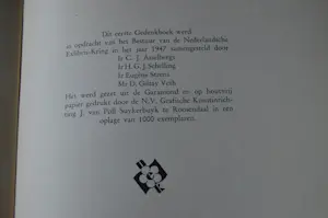 Maurits Cornelis Escher - 'Gedenkboek 1947' Met o.a; "wij komen er uit" Van M. Escher, kopen? Bied vanaf 450!