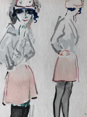 Kees van Dongen - Pochoir - Croquis kopen? Bied vanaf 325!