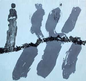 Jef Diederen - Houtsnede - 1991 verkocht voor € 50!