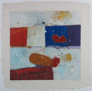 Alexander Vogels - Zeefdruk, Zonder titel - Ingelijst kopen? Bied vanaf 1!