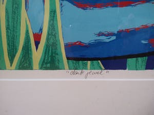 Paul Elshout - 'Dank je wel' - zeefdruk, in alu lijst kopen? Bied vanaf 39!