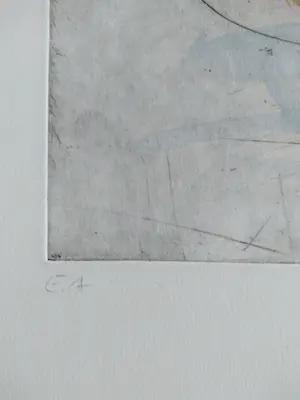 Niet of onleesbaar gesigneerd - dromerig, bloot, luchtig en elegant; dame met ketting kopen? Bied vanaf 1!