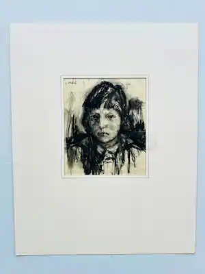 Cor Hak - zonder titel (portret) vendu pour 55€ !