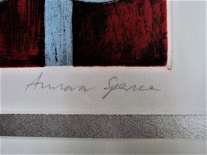 Annora Spence - Karakteristiek Litho van bekende Britse Grafica "Under the Umbrella" kopen? Bied vanaf 10!