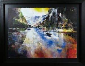 Peter Meijer - Zeefdruk, Berg en dal - Ingelijst (Groot) kopen? Bied vanaf 100!