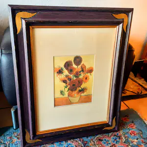 Vincent van Gogh - Galeriebild Kunstdruck " Sonnenblumen in einer Vase" 90er Jahre mit Rahmen kopen? Bied vanaf 280!