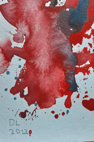 Daan Lemaire - Mooie rode gouache uit 2023. kopen? Bied vanaf 20!