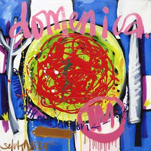 Selwyn Senatori - Acryl op doek, Domenica (Groot) verkocht voor € 500!