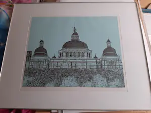 Sees Vlag - Zeefdruk: Scheveningen - Seinpost - 1976 kopen? Bied vanaf 70!