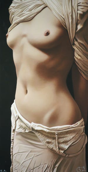 Willi Kissmer - Giclée op doek, Staand naakt (Groot) kopen? Bied vanaf 1!