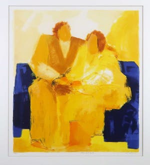 Wil Willemsen - Zeefdruk, Warm and tender - Ingelijst (Groot) kopen? Bied vanaf 70!