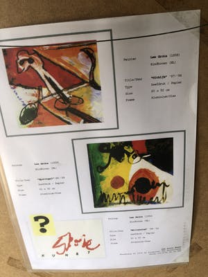 Lex Grote - 2 Prachtige zeefdrukken in alluminium lijst. kopen? Bied vanaf 65!